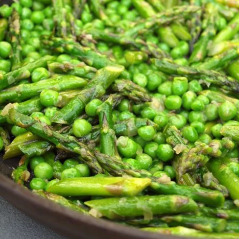 Sautéed Asparagus and Peas Image