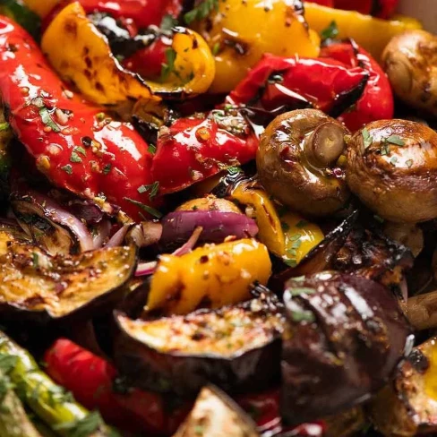 Incredible BBQ Grilled Vegetables - marinated! Image