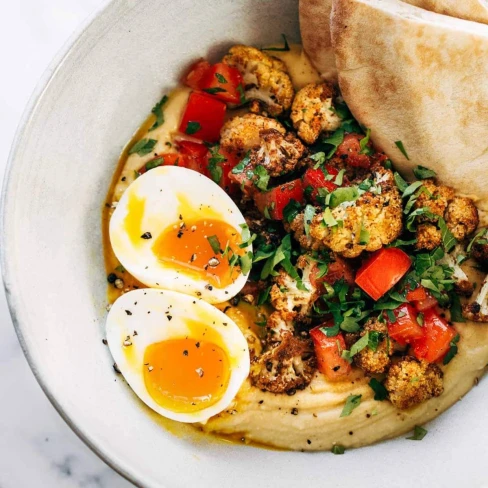 Roasted Cauliflower Hummus Bowls Image