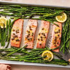 Sheet Pan Salmon With Asparagus Recipe Page