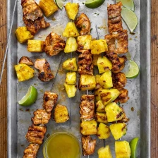 Pineapple Salmon Kebabs Recipe Page