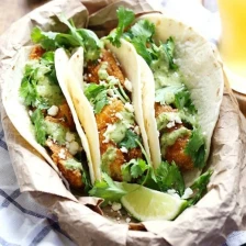 Crispy Fish Tacos with Jalapeño Sauce Recipe Page