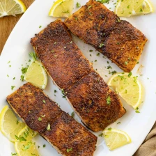 Air Fryer Blackened Salmon Recipe Page