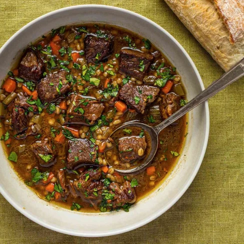 Beef Barley Soup Recipe Image