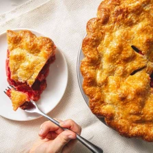 Strawberry Rhubarb Pie Recipe Page