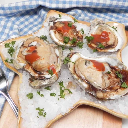 Air Fryer Oysters On The Half Shell Image