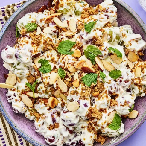 This 10-Minute Grape Salad Is a Perfect Potluck Dessert or Side and Requires Just a Handful of Ingredients Image