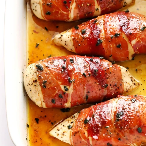 Prosciutto-Wrapped Baked Chicken Image