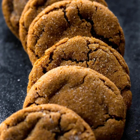 Seriously Soft Molasses Cookies Image