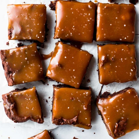 Salted Caramel Turtle Brownies Image