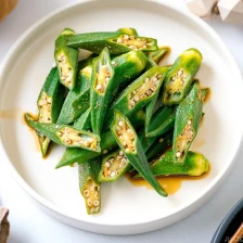 Okra with Ginger Soy Sauce Recipe Page