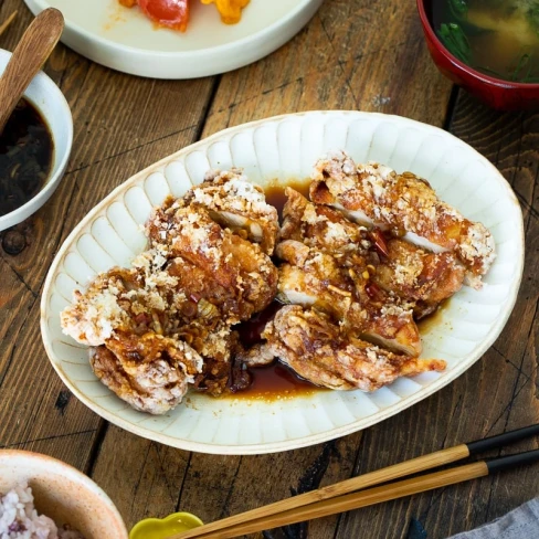 Fried Chicken with Scallion Soy Sauce (Yurinchi) Image