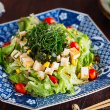 Tofu Salad with Sesame Ponzu Dressing Recipe Page