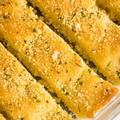 Vegan Garlic Parmesan Breadsticks Image