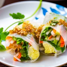 Spring Rolls with Sesame Ponzu Vinaigrette Recipe Page