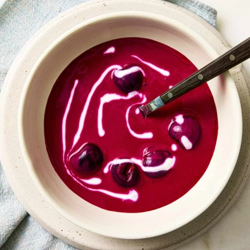 Chilled Beet And Cherry Summer Soup Image