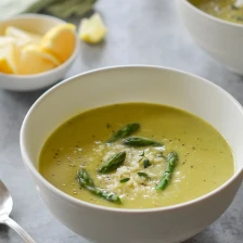 Asparagus Soup with Lemon and Parmesan Recipe Page