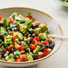 Black Bean Salad with Corn, Avocado &amp; Lime Vinaigrette Recipe Page