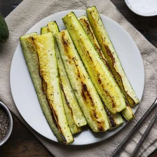 Roasted Zucchini Spears Recipe Page