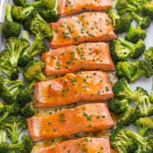 Apricot Dijon Salmon and Broccoli Recipe Page