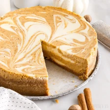 Pumpkin Swirl Cheesecake Recipe Page