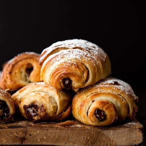 Homemade Chocolate Croissants (Pain au Chocolat) Image