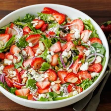 Strawberry Salad with Honey Vinaigrette Recipe Page