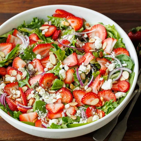 Strawberry Salad with Honey Vinaigrette Image