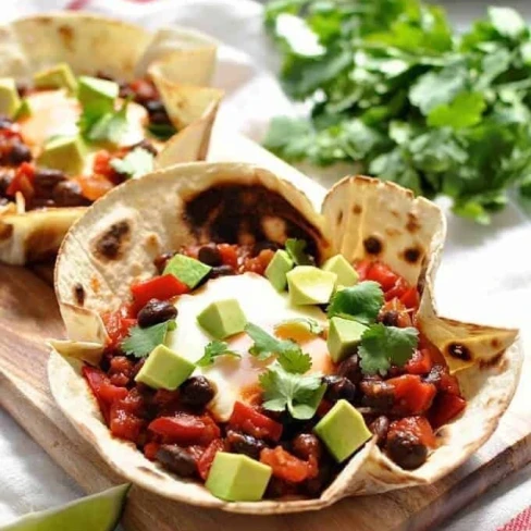 Huevos Rancheros Tortilla Bowls Image