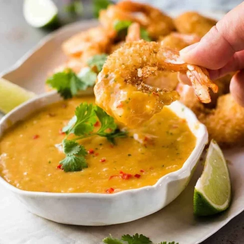 Coconut Shrimp / Prawns with Spicy THAI Mango Sauce Image