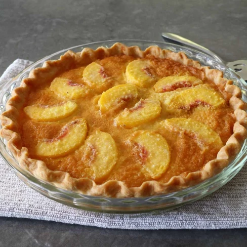 Peach Custard Pie Image