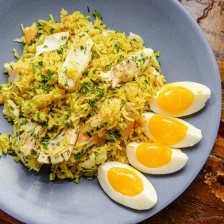 Kedgeree (British Curried Rice With Smoked Haddock) Recipe Page