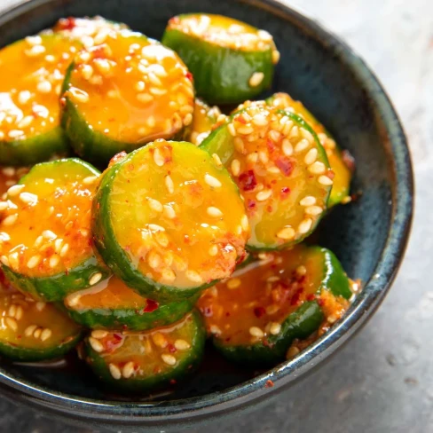 Oi Muchim (Korean Marinated Cucumber Banchan) Image