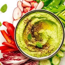 Mint Pea Hummus Recipe Page