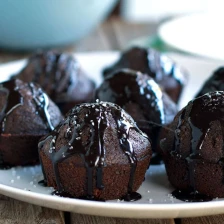 Salted Double Chocolate Muffins Recipe Page