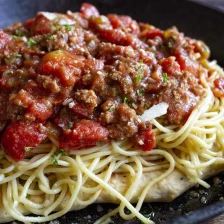 Spaghetti Pizza Recipe Page