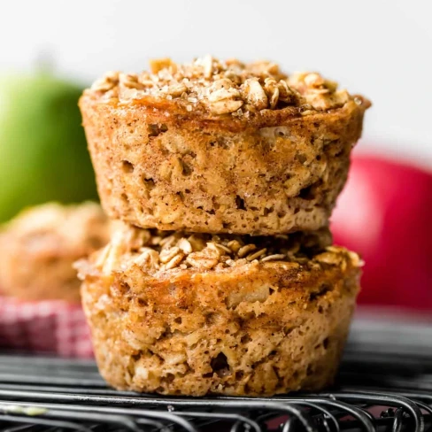 Baked Apple Cinnamon Oatmeal Cups Image