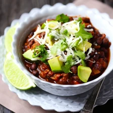 Smoky Black Bean Chili Recipe Page