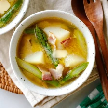 Bacon Asparagus Miso Soup Recipe Page