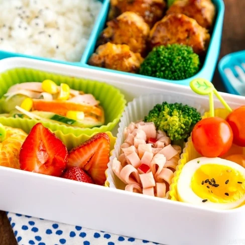 Chicken Meatball Bento Image