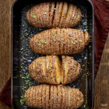 Garlic Parmesan Hasselback Potatoes Recipe Page