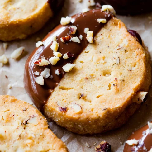 Toasted Hazelnut Slice &#039;n&#039; Bake Cookies with Milk Chocolate Image