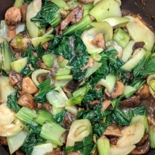 Chinese-Style Baby Bok Choy With Mushroom Sauce Recipe Page