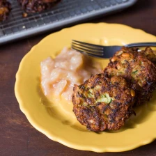 Zucchini Latkes With Parmesan, Pine Nuts, and Basil Recipe Recipe Page