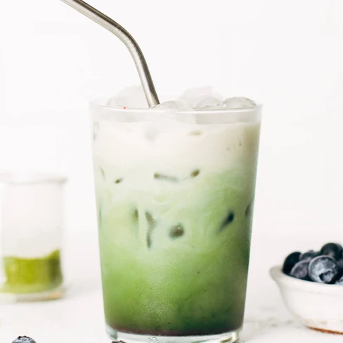 Blueberry Matcha Latte Image