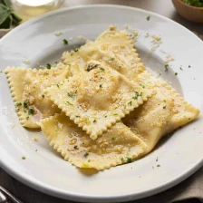 Homemade Pumpkin Ravioli with Garlic Brown Butter Recipe Page