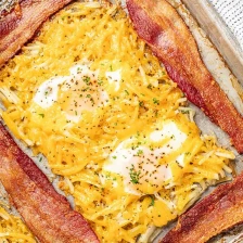 One Pan Breakfast Bake with Bacon, Hash Browns, and Eggs Recipe Page