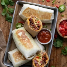 Cowboy Breakfast Burrito Recipe Page