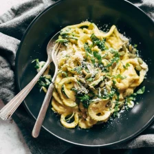 Next Level Zoodles with Creamy Sweet Corn Sauce Recipe Page