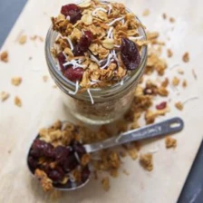 Back to School Granola with Cranberries + Coconut Recipe Page